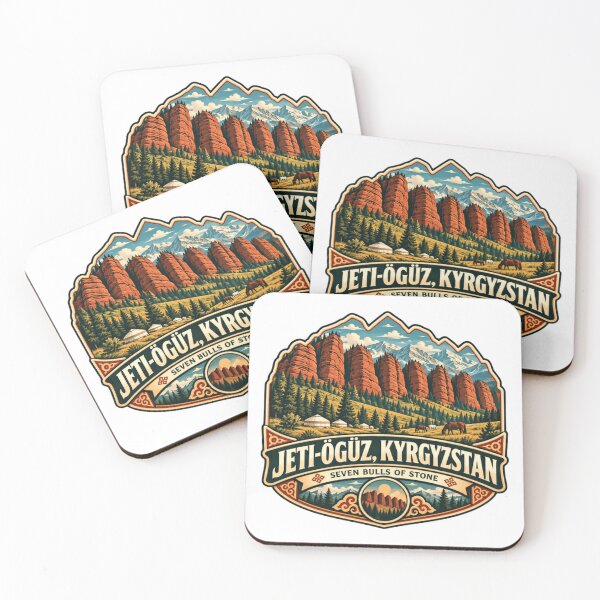 Item preview, Jeti-Ögüz, Kyrgyzstan Seven Bulls Of Stone Central Asia Travel designed and sold by Star3NowForMe.