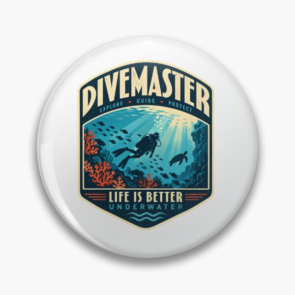 Item preview, Divemaster Explore Guide Protect Life Is Better Underwater Scuba Diving Ocean Diver designed and sold by Simsimah26Parks.
