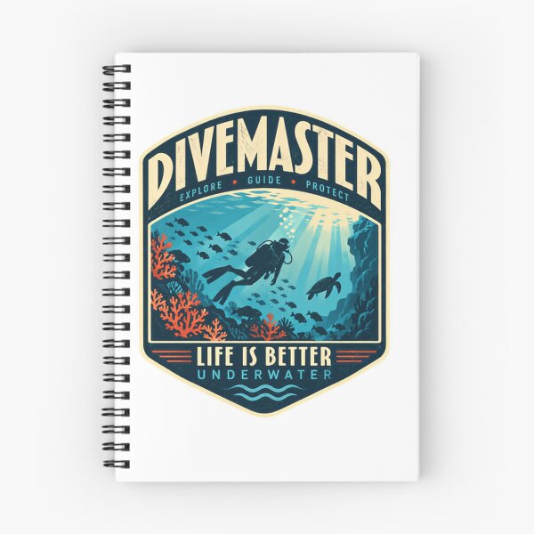 Item preview, Divemaster Explore Guide Protect Life Is Better Underwater Scuba Diving Ocean Diver designed and sold by Simsimah26Parks.