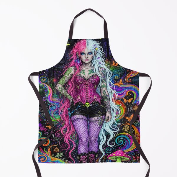 Item preview, Neon Wonderland - Psychedelic Gothic Fantasy Art designed and sold by Designs by kp .