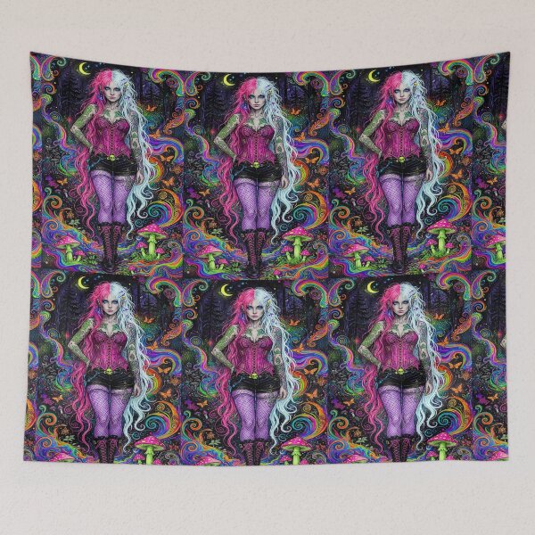 Item preview, Neon Wonderland - Psychedelic Gothic Fantasy Art designed and sold by Designs by kp .