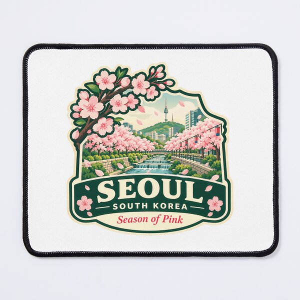 Item preview, Seoul South Korea Season Of Pink Cherry Blossom Korean Travel Souvenir designed and sold by Star3NowForMe.