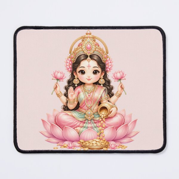 Item preview, Cute Baby Lakshmi Goddess Pastel Illustration designed and sold by Skyrocketz.
