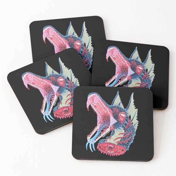Item preview, Zombie serpent dragon painting designed and sold by WolfRaven Creations.