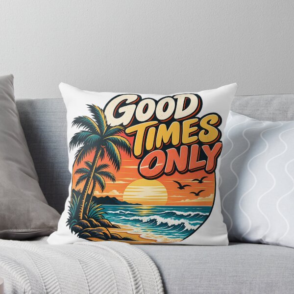 Item preview, Good Times Only Retro Sunset designed and sold by Mr Brain.