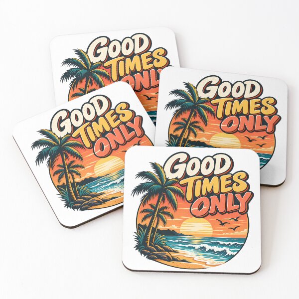 Item preview, Good Times Only Retro Sunset designed and sold by Mr Brain.