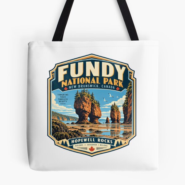 Item preview, Fundy National Park New Brunswick Canada Hopewell Rocks Travel Souvenir designed and sold by Simsimah26Parks.