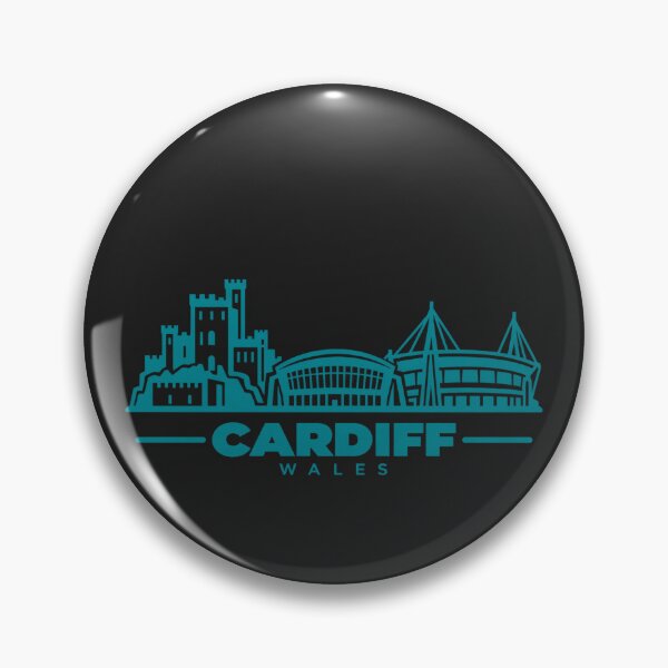 Item preview, Cardiff Wales Line Art Skyline Poster designed and sold by CMYKStudio.