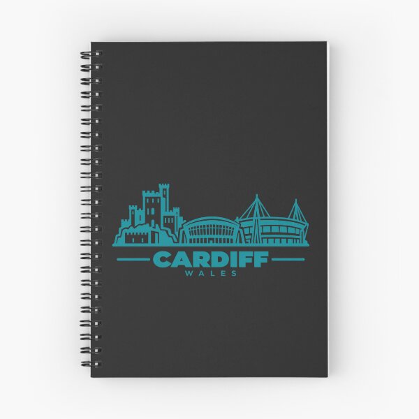 Item preview, Cardiff Wales Line Art Skyline Poster designed and sold by CMYKStudio.