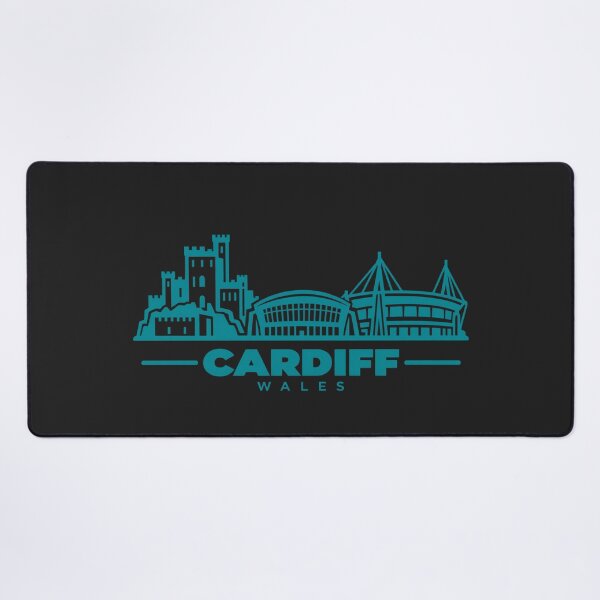 Item preview, Cardiff Wales Line Art Skyline Poster designed and sold by CMYKStudio.