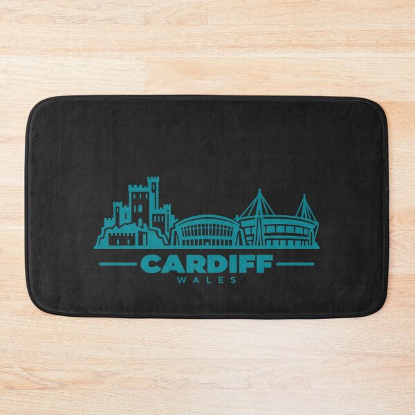 Item preview, Cardiff Wales Line Art Skyline Poster designed and sold by CMYKStudio.