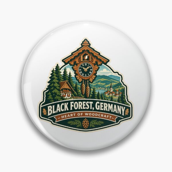 Item preview, Black Forest, Germany - Heart Of Woodcraft German Travel Cuckoo Clock Souvenir designed and sold by Star3NowForMe.