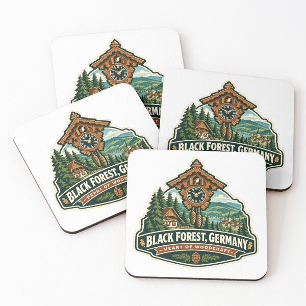 Item preview, Black Forest, Germany - Heart Of Woodcraft German Travel Cuckoo Clock Souvenir designed and sold by Star3NowForMe.