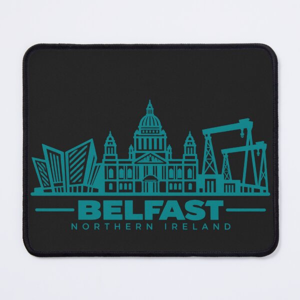 Item preview, Belfast Northern Ireland Line Art Skyline Poster designed and sold by CMYKStudio.