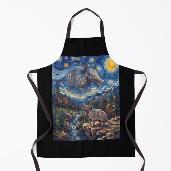 Item preview, Armadillo Howling Moon Starry Night Van Gogh Art Animal Lover designed and sold by dian-rody-crest.