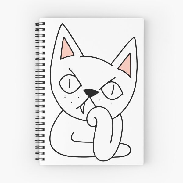 Item preview, bored cat - white designed and sold by motherbrainart.