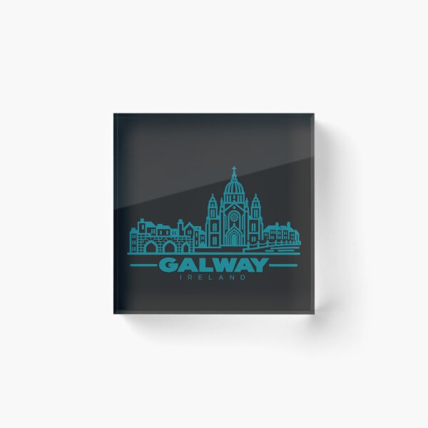 Artikelvorschau, Galway Irland Linienkunst-Reiseposter entworfen und verkauft von CMYKStudio.