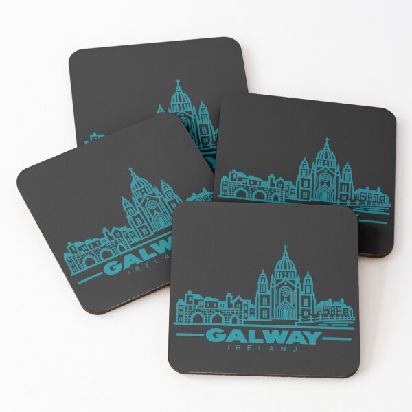 Item preview, Galway Ireland Line Art Travel Poster designed and sold by CMYKStudio.
