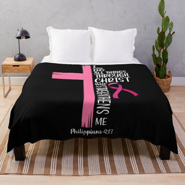 Item preview, I Can Do All Things Through Christ Breast Cancer Awareness designed and sold by Chromatic-Cubes.