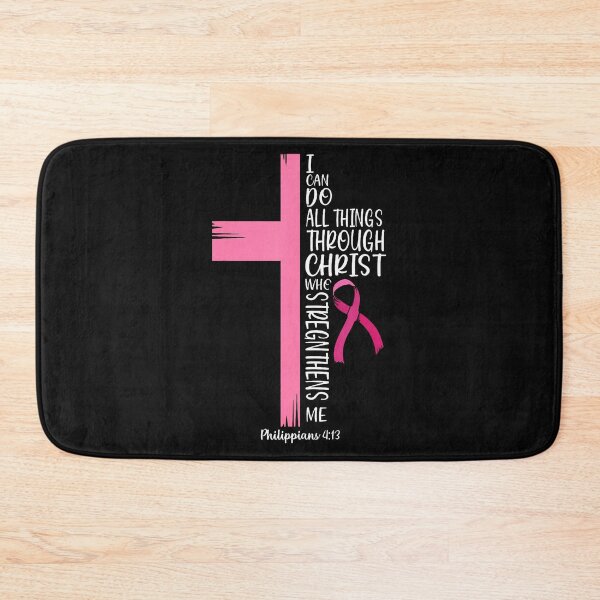 Item preview, I Can Do All Things Through Christ Breast Cancer Awareness designed and sold by Chromatic-Cubes.