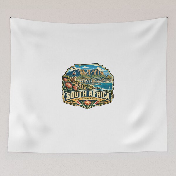 Item preview, South Africa Rainbow Nation African Travel Souvenir Cape Town Table Mountain designed and sold by Star3NowForMe.