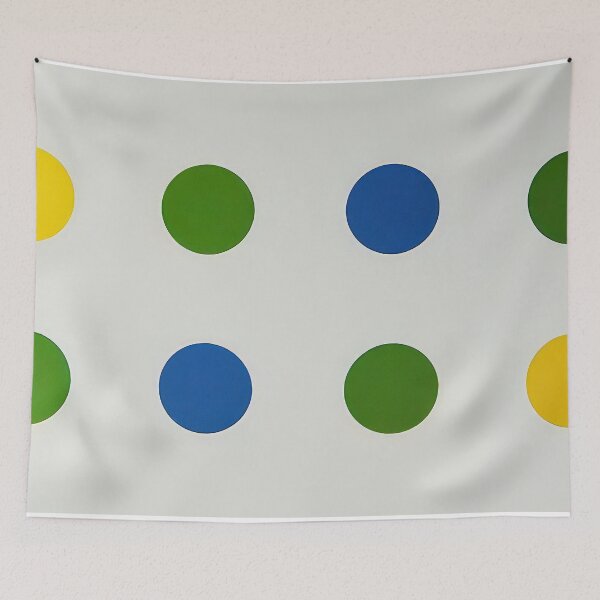 Aperçu de l'œuvre Bleu-vert-jaune-orange - 1954 créée et vendue par NeonCanvasDream.