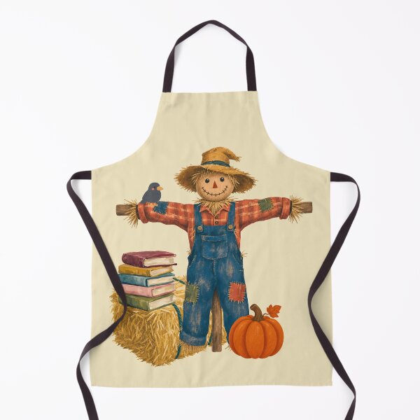 Item preview, Happy Fall Scarecrow Book Lover designed and sold by MochaBookClub.