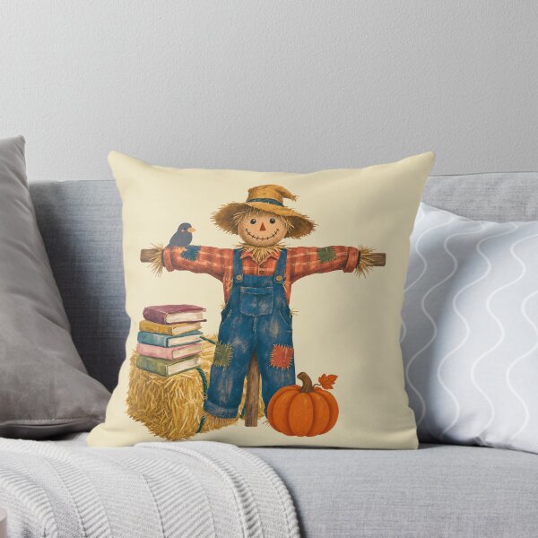 Item preview, Happy Fall Scarecrow Book Lover designed and sold by MochaBookClub.