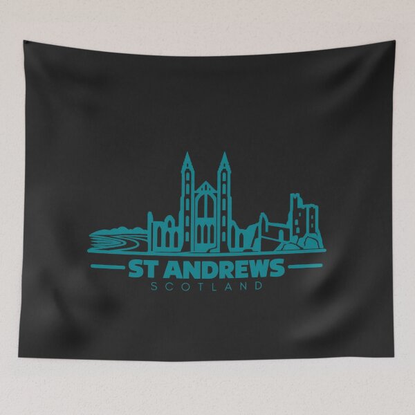 Item preview, St Andrews Scotland Line Art Landmark Poster designed and sold by CMYKStudio.