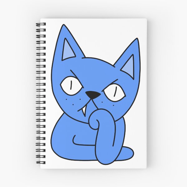 Item preview, bored cat - blue designed and sold by motherbrainart.