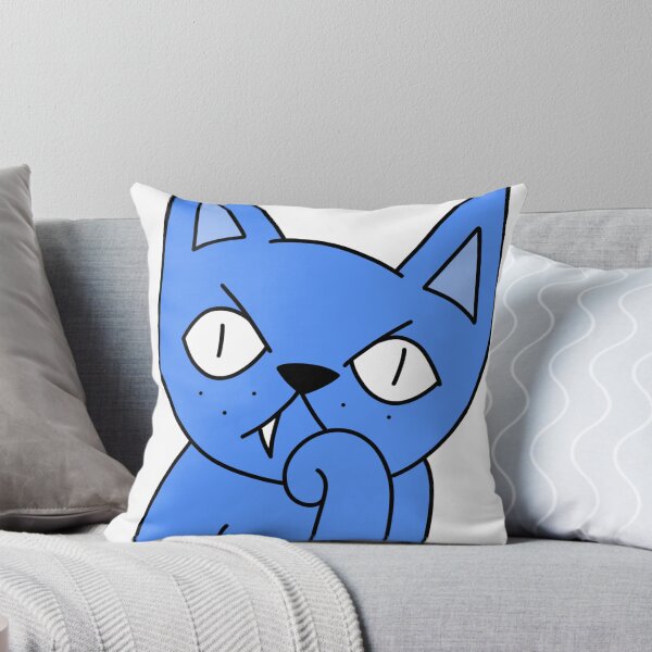 Item preview, bored cat - blue designed and sold by motherbrainart.