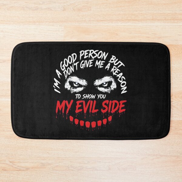 Item preview, I'm A Good Person But Don't Give Me A Reason Typography Skull - Evil Side Grunge Design designed and sold by VYBE DARK Studio.