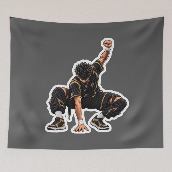 Item preview, Anime Soccer Victory Superhero Landing designed and sold by NovaToons.