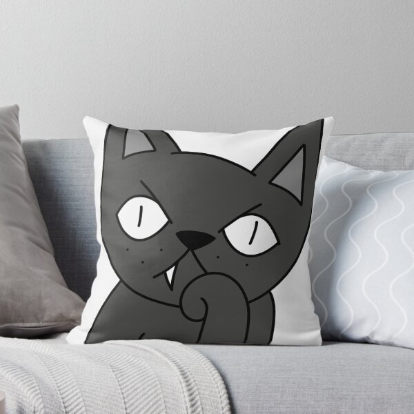 Item preview, mean cat bored - black designed and sold by motherbrainart.