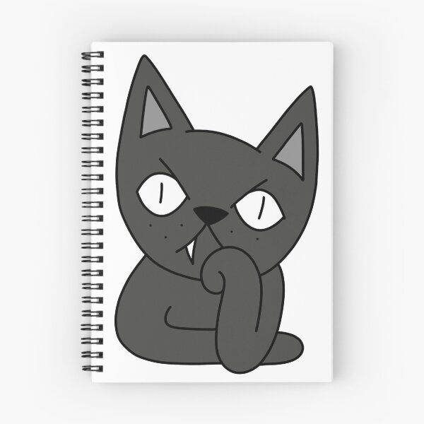 Item preview, mean cat bored - black designed and sold by motherbrainart.