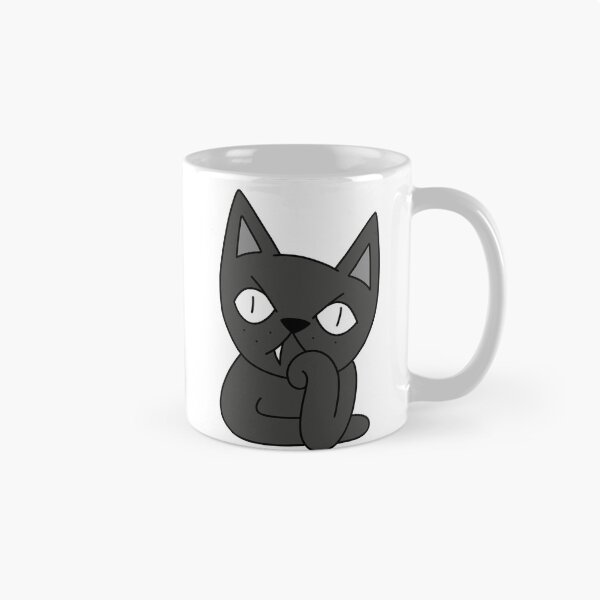 Item preview, mean cat bored - black designed and sold by motherbrainart.