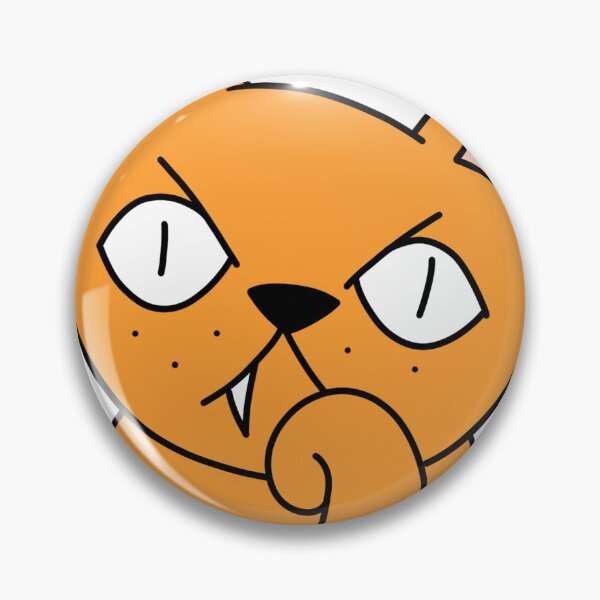 Item preview, mean cat bored - orange designed and sold by motherbrainart.