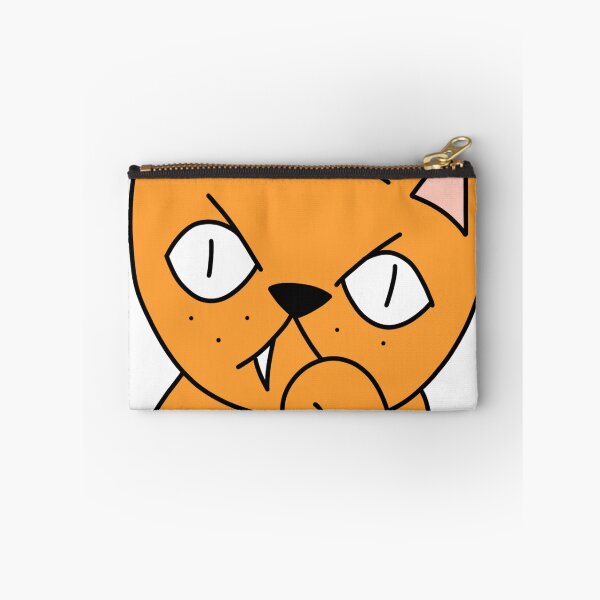 Item preview, mean cat bored - orange designed and sold by motherbrainart.