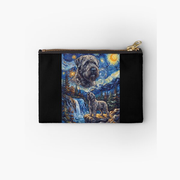 Item preview, Bouvier des Flandres Howling Moon Starry Night Van Gogh Art Animal Lover designed and sold by dian-rody-crest.