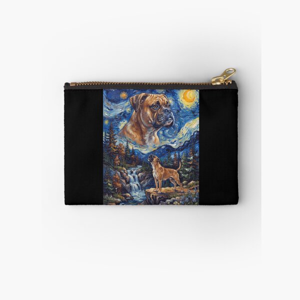 Item preview, Boxer Dog Howling Moon Starry Night Van Gogh Art Dog Lover designed and sold by dian-rody-crest.