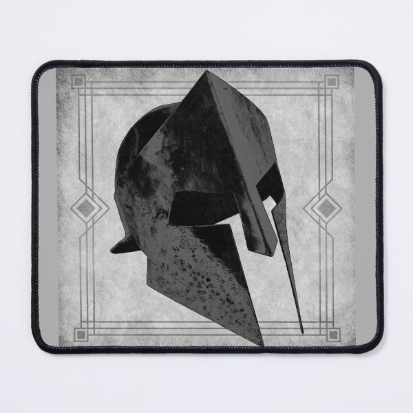 Item preview, Black Ancient Greek Corinthian Helmet Battle Worn designed and sold by Ghoul Enterprises.