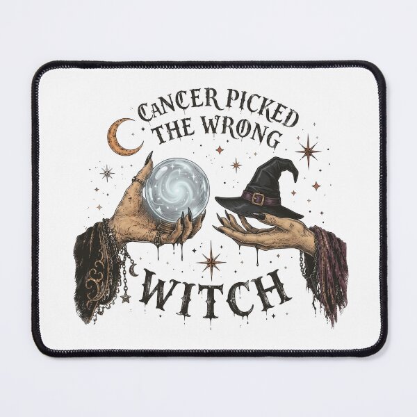 Item preview, Cancer Picked The Wrong Witch designed and sold by art-jendi.