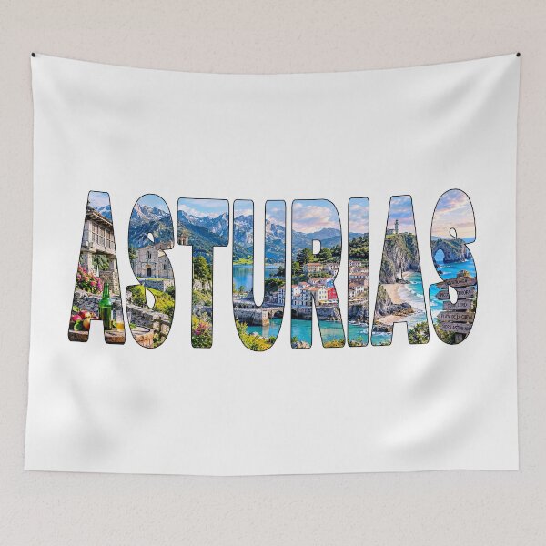 Item preview, ASTURIAS - Spain Tourist Souvenir Sticker Shirt Atlantic Rugged Coast Towns designed and sold by Adam Gormley.