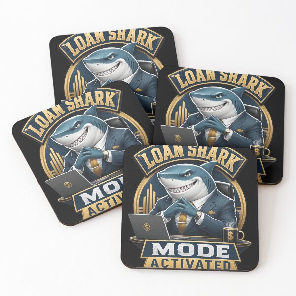 Item preview, Loan Shark Mode Activated Shark Business Funny designed and sold by NeilLeffler.