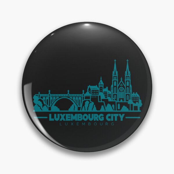 Item preview, Luxembourg City Luxembourg Line Art Skyline Poster designed and sold by CMYKStudio.