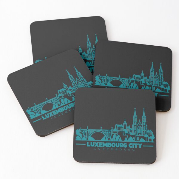 Item preview, Luxembourg City Luxembourg Line Art Skyline Poster designed and sold by CMYKStudio.