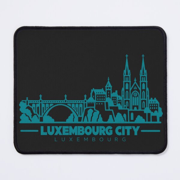 Item preview, Luxembourg City Luxembourg Line Art Skyline Poster designed and sold by CMYKStudio.