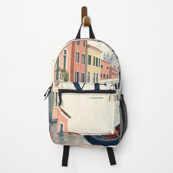 Item preview, Venice Italy Minimalist Travel Poster Gondola Canal designed and sold by JIGUWORLD.