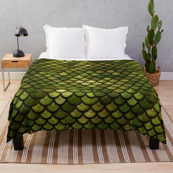 Item preview, Textura de escamas de reptil verde: patrón de fantasía de piel de dragón designed and sold by UlDesigns.