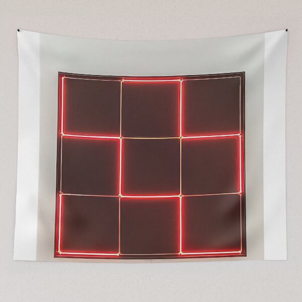 Item preview, Tirets neon 0°-90° avec 4 rythmes interferents - 1971 designed and sold by NeonCanvasDream.